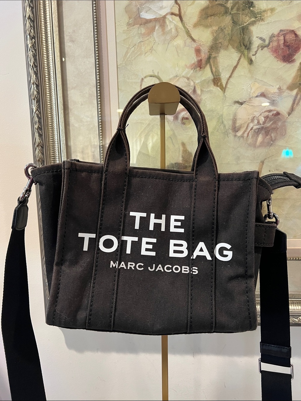 Marc Jacobs Black Canvas 'The Tote Bag' Crossbody